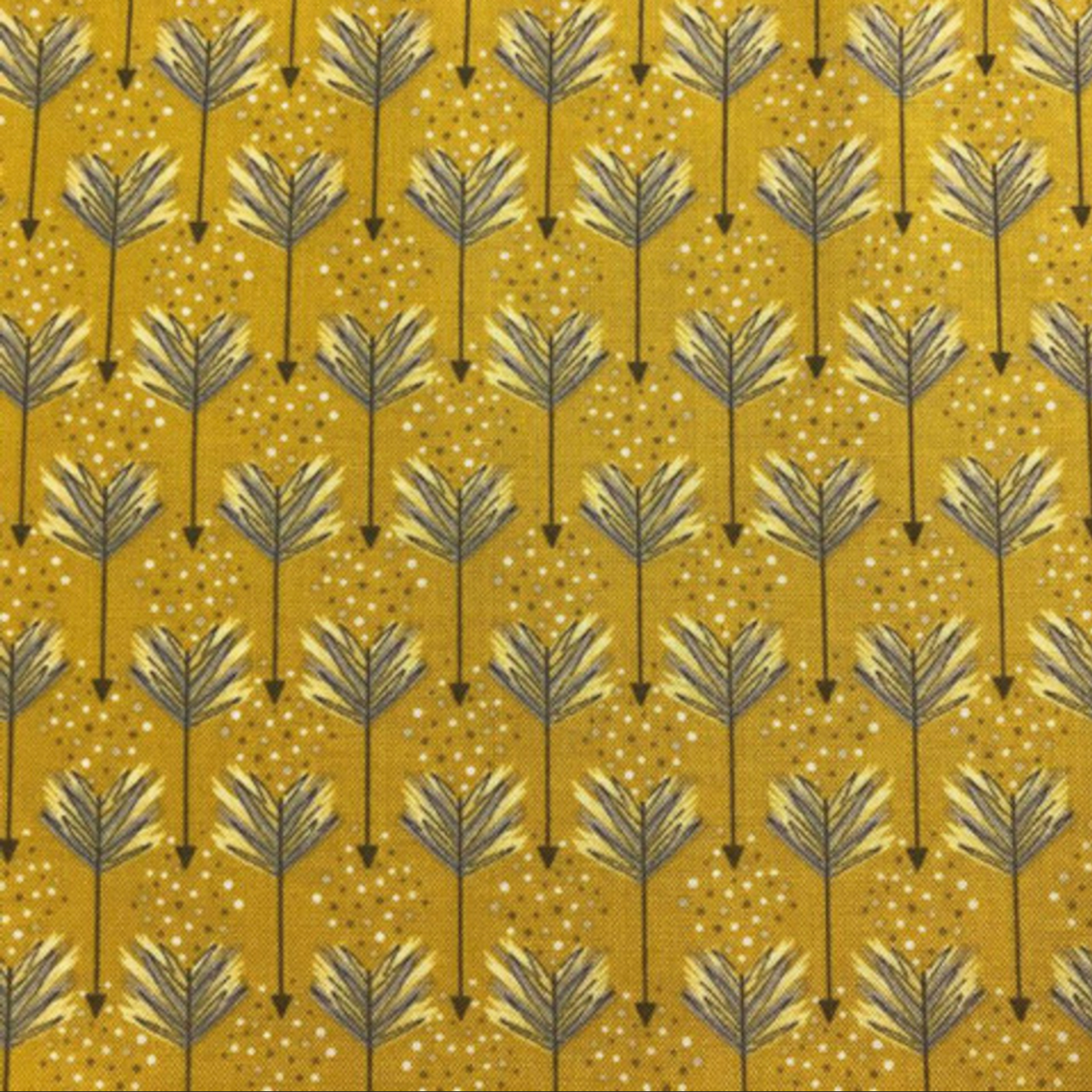 Henry Glass Modern Tyke Arrow Yellow Cotton Fabric By The Yard