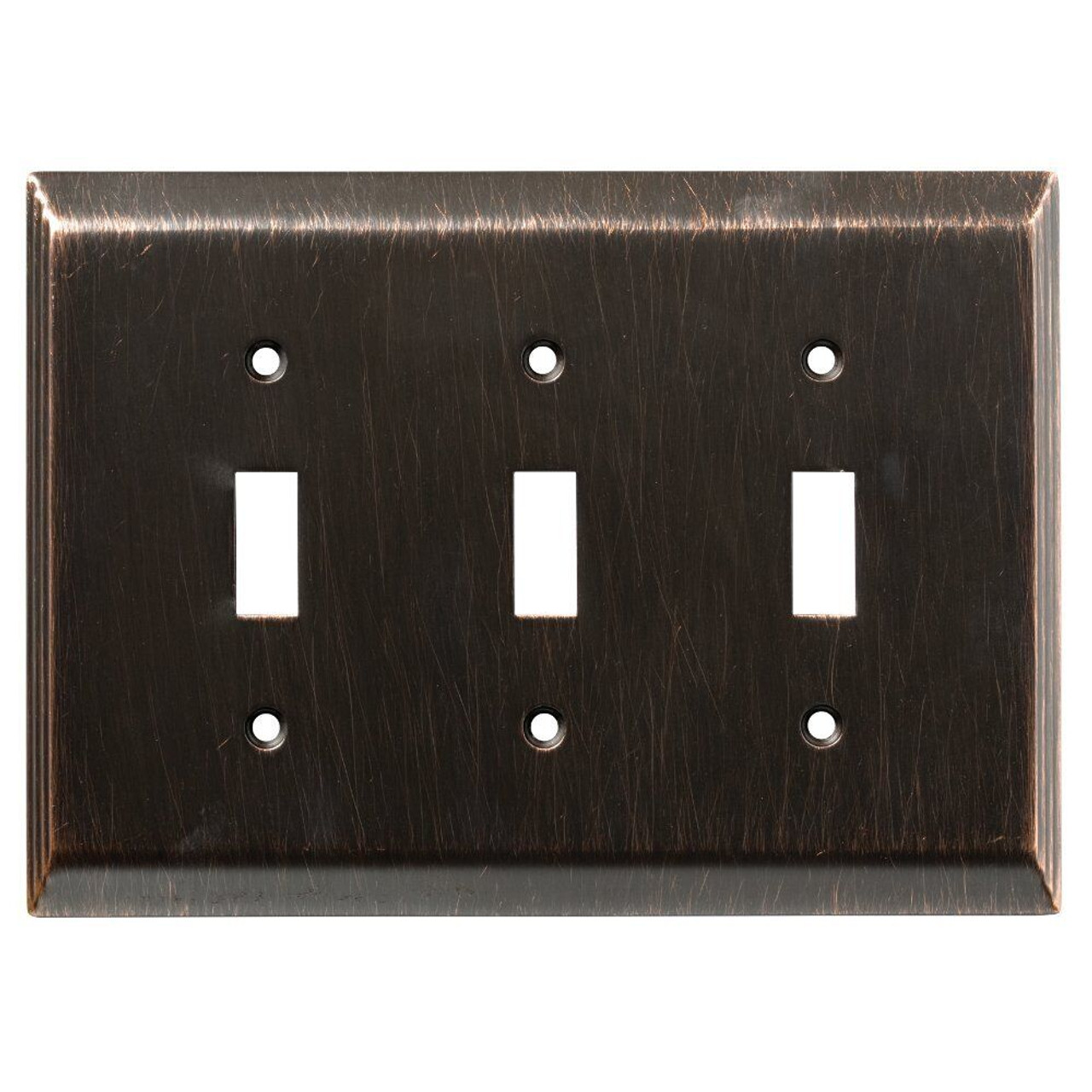 Brainerd 126410 Venetian Bronze Stately Triple Switch Cover Wall Plate