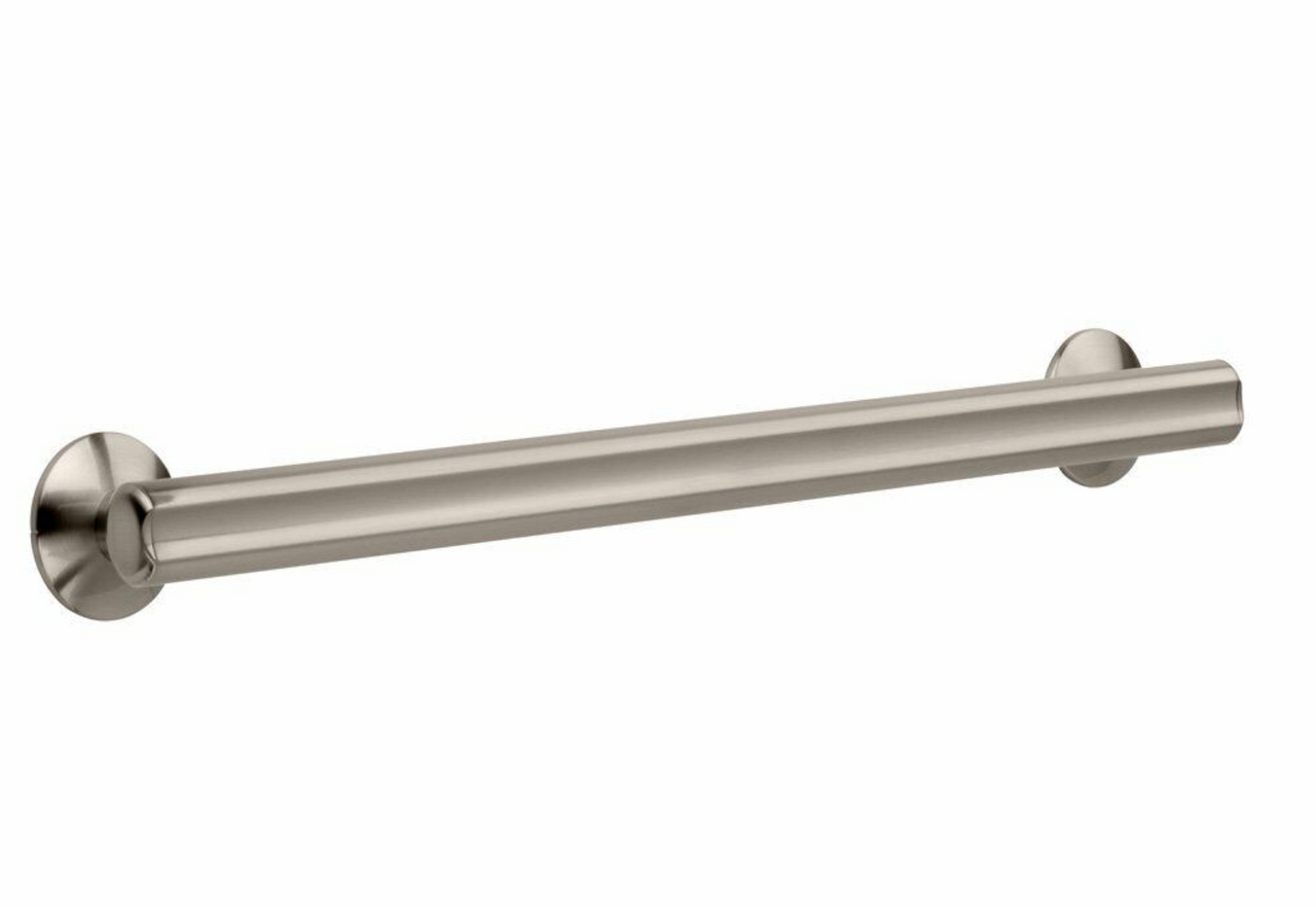 Safety First Designer 24-Inch Grab Bar with Concealed Mounting, Satin Nickel