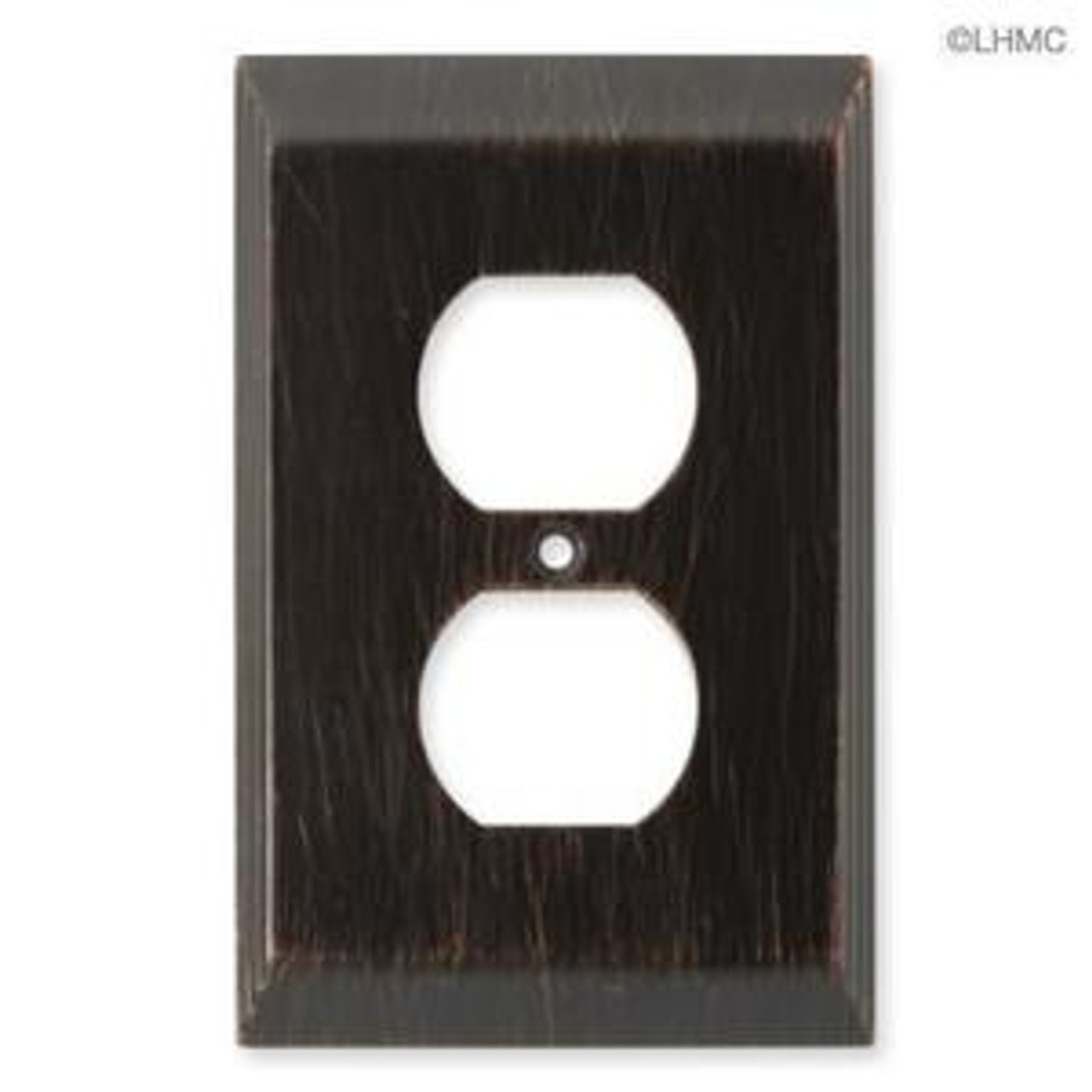 126406 Stately Venetian Bronze Duplex Outlet Cover Wall Plate