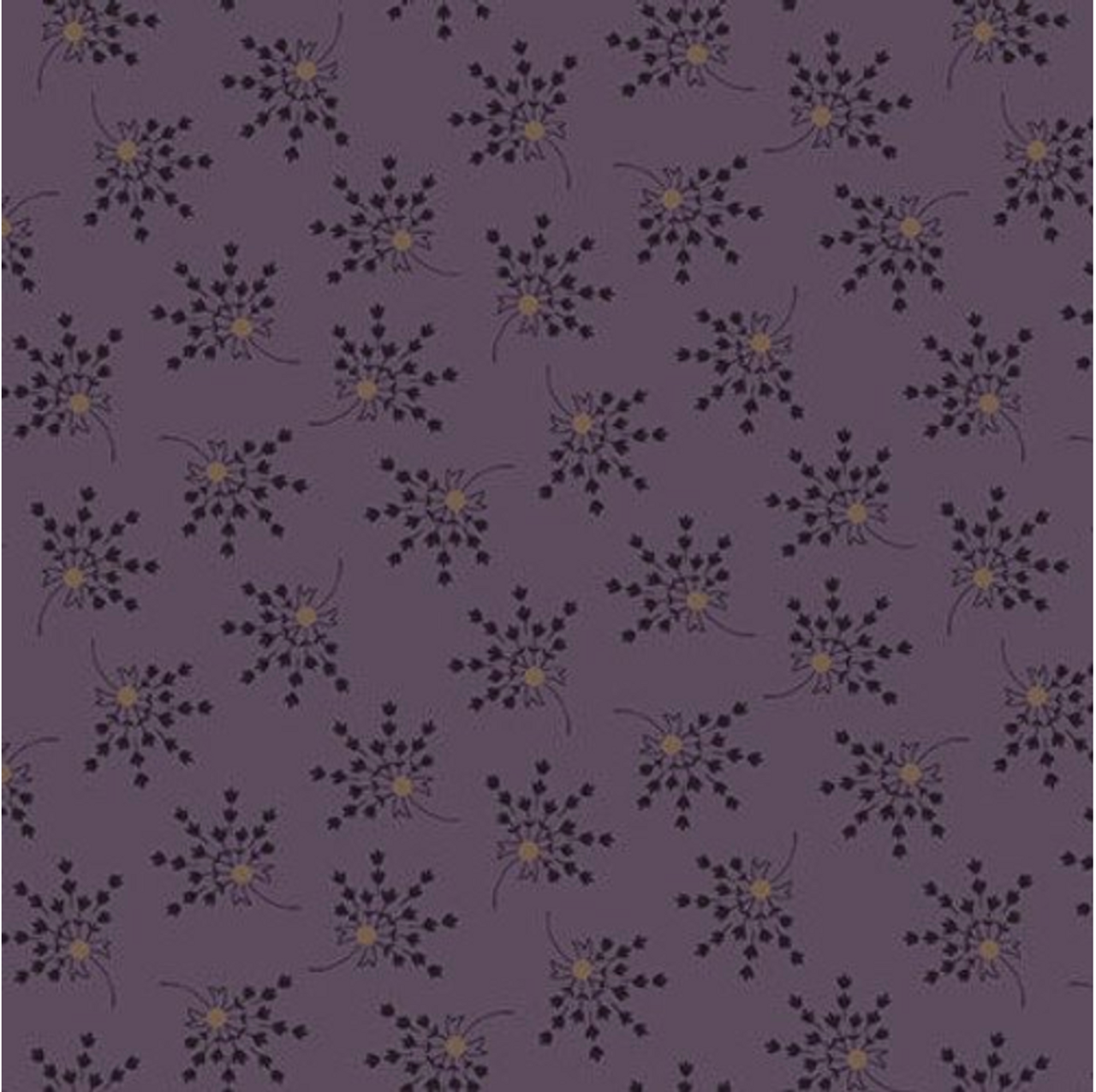 Blank Quilting Garden Club Bouquet w/ Dot Purple Cotton Fabric By The Yard