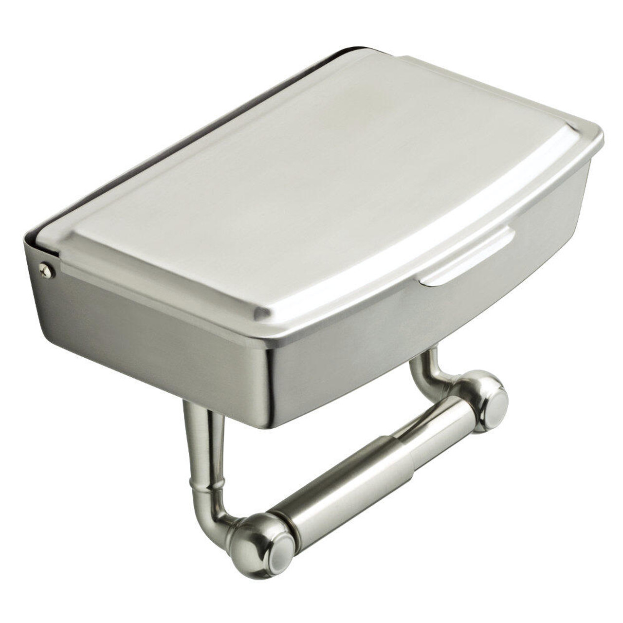 Delta PTR52-SN Porter Bath Toilet Paper Holder w/ Privacy Box Satin Nickel