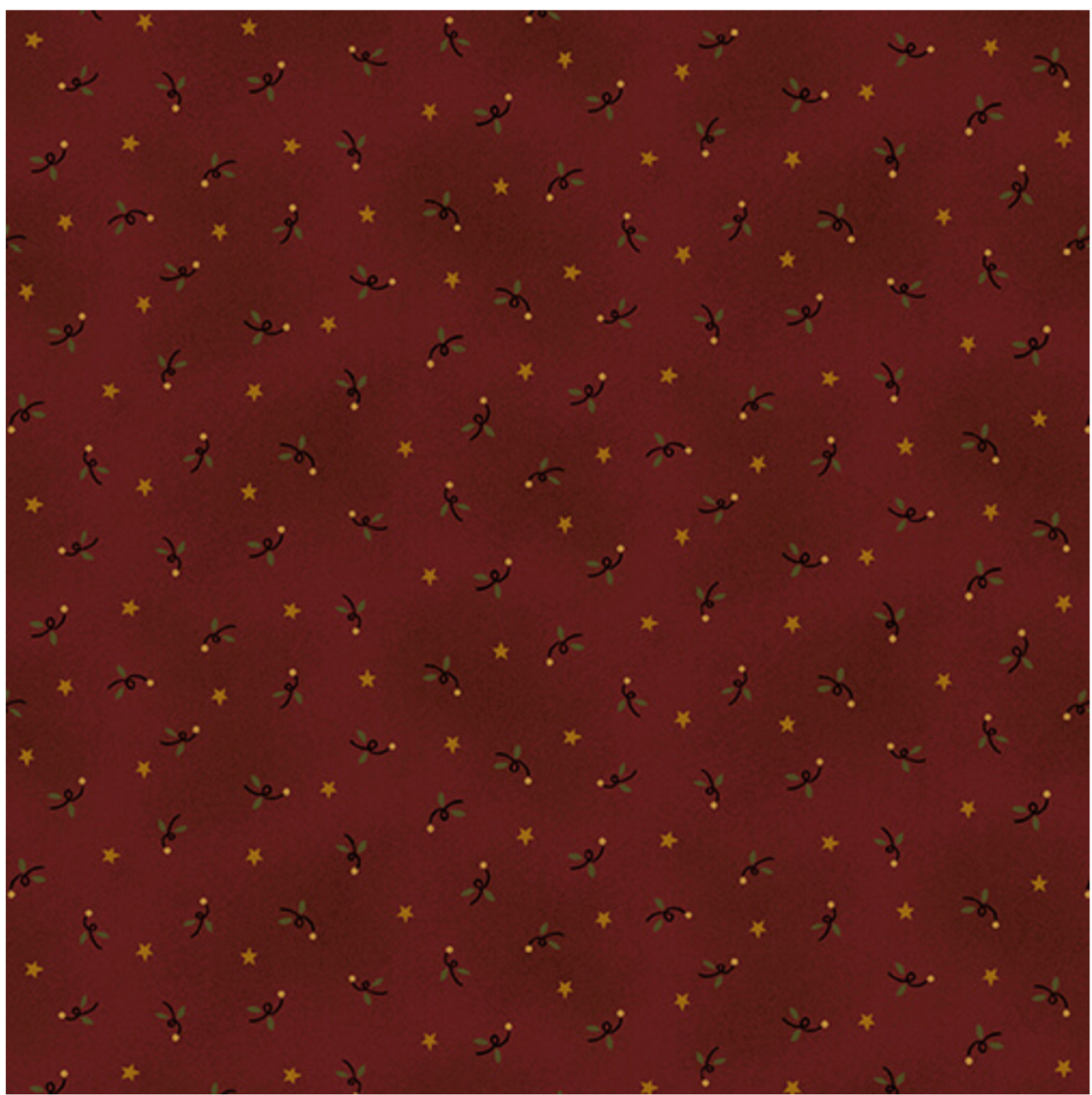 Henry Glass Idaho Prairie Star Red Reproduction Cotton Fabric By The Yard