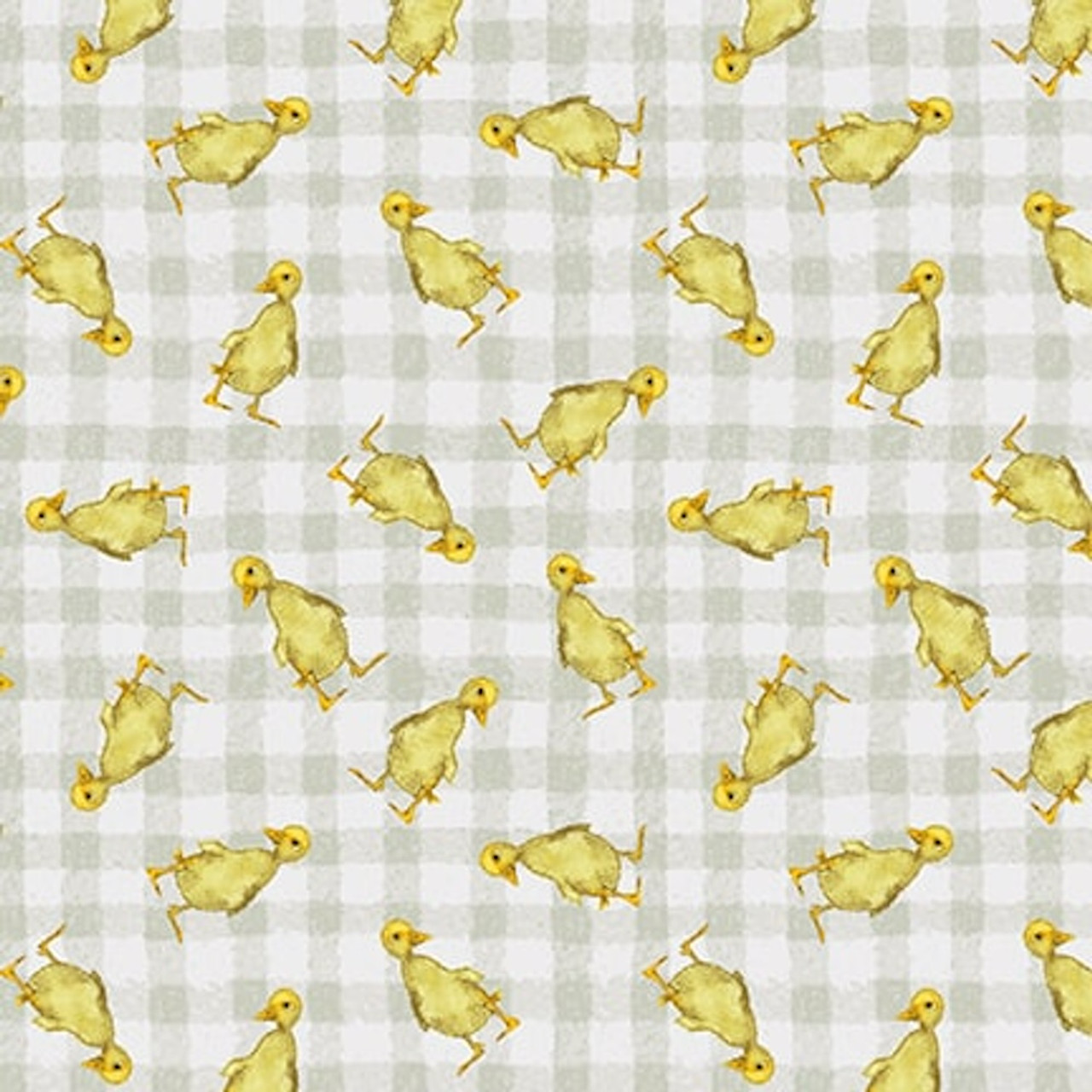 Henry Glass A Beautiful Day Baby Chicks Allover Beige Cotton Fabric By The Yard