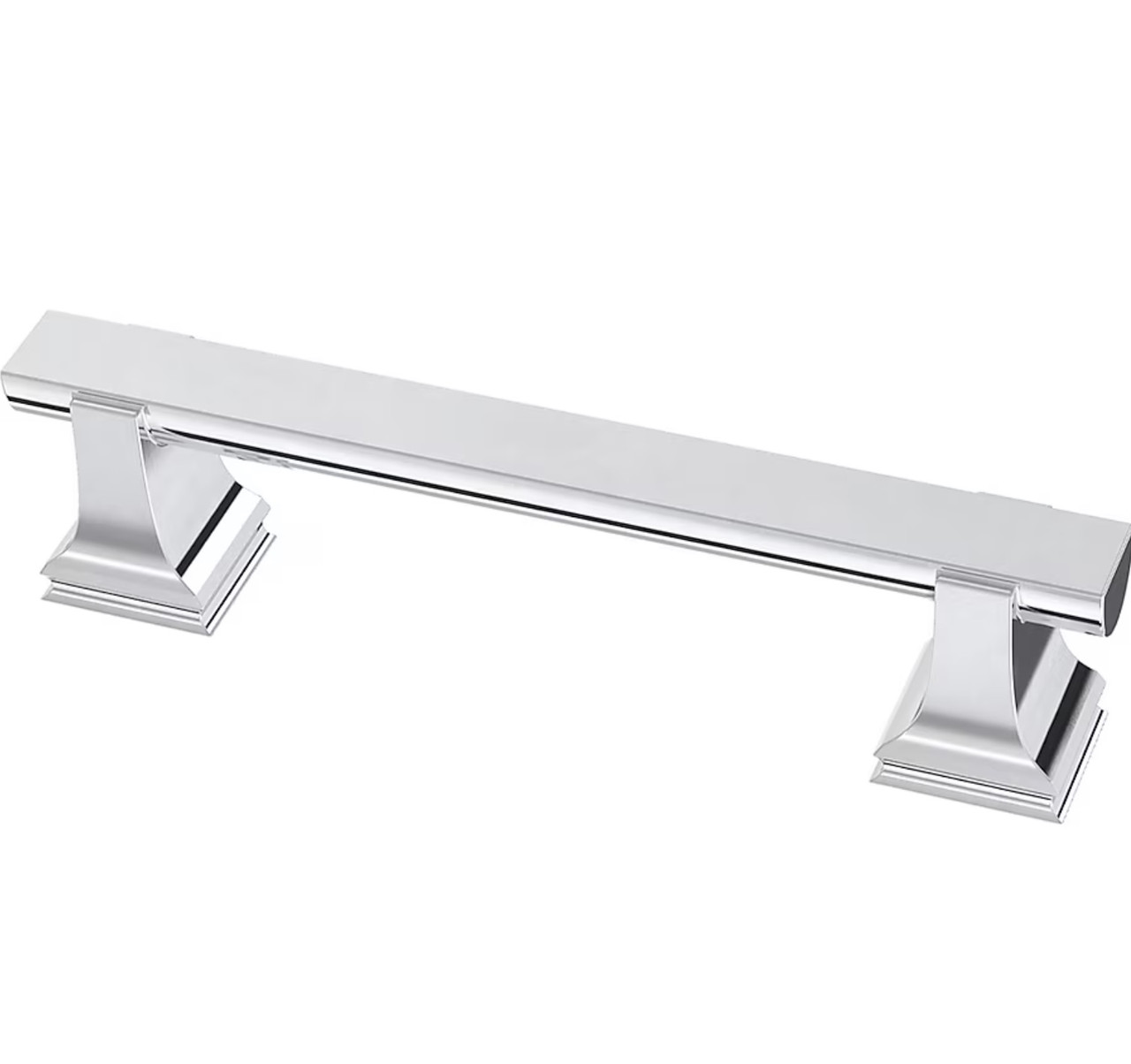 Liberty P43458W-PC  3 3/4" Classic Footed Cabinet Drawer Pull Polished Chrome Finish