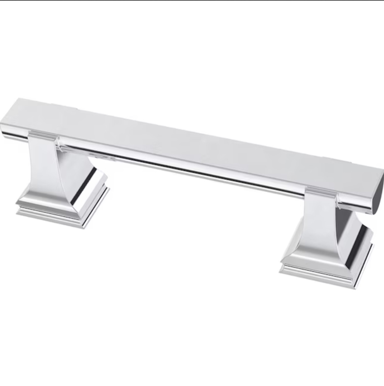 Liberty P43457W-PC  3" Classic Footed Cabinet Drawer Pull Polished Chrome Finish