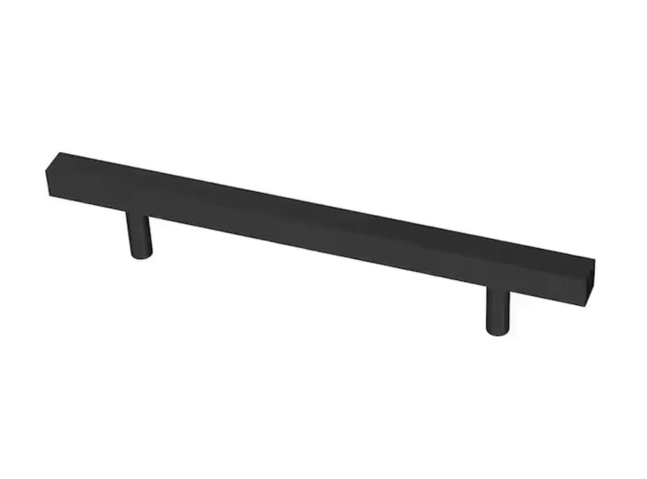 Liberty P37281C-FB 5 1/16" Matte Black Square Bar Cabinet Pull