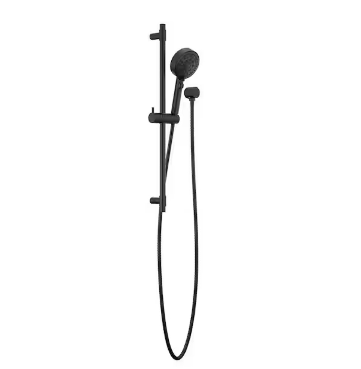 Peerless P62447-BL Precept Matte Black 1.5 GPM 6 Spray Handshower w/ Slide Bar