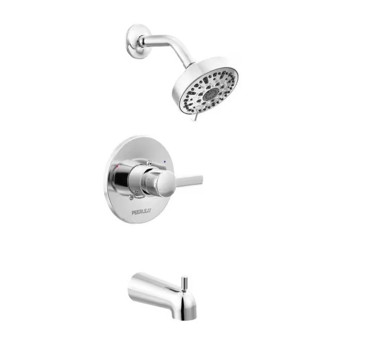 Peerless PTT188792-R Precept Polished Chrome 1-Handle Tub & Shower Trim Kit (Valve Not Included)