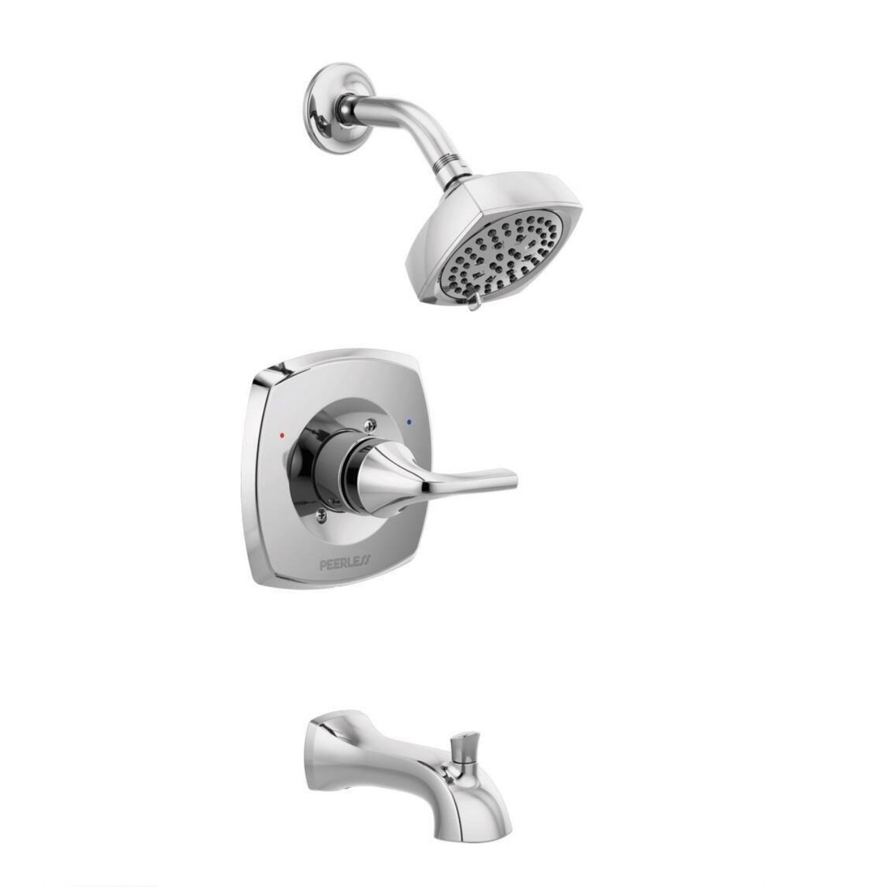 Peerless PTT14435-R Parkwood Polished Chrome 1-Handle Tub & Shower Trim Kit (Valve Not Included)