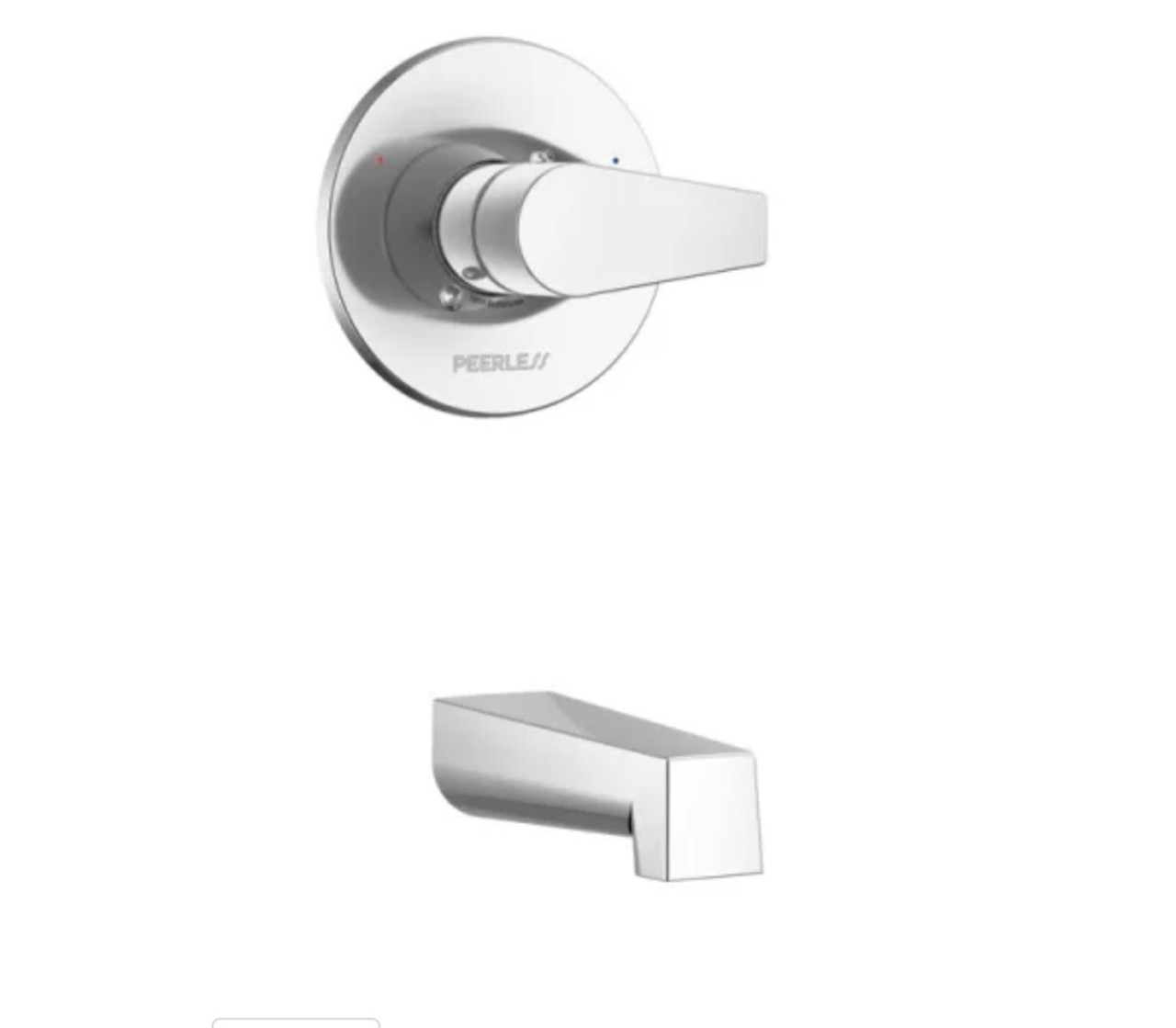 Peerless PTT14119-R Xander Polished Chrome 1-Handle Tub Trim Kit (Valve Not Included)