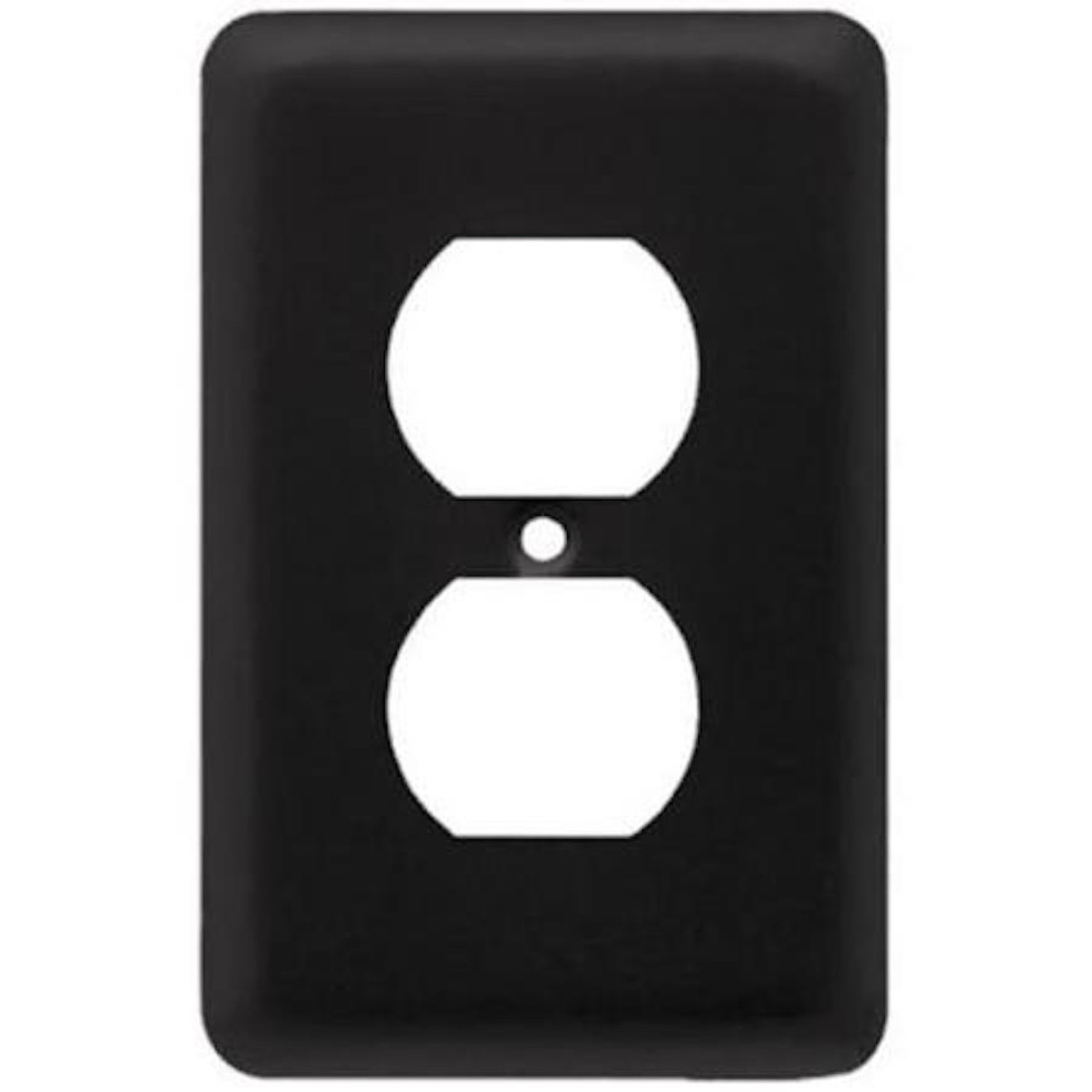 Libertyd W10249V--FB Black Stamped Single Duplex Wall Plate Cover 3 Pack