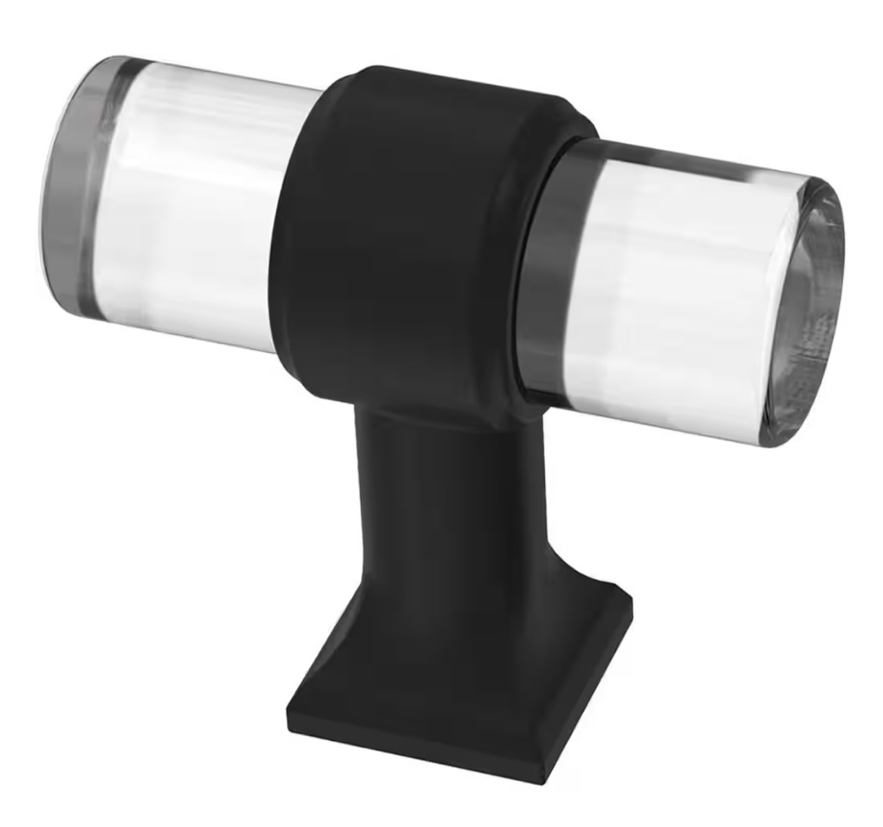 Liberty P37298C-BCL 1 1/2" Cabinet & Drawer Knob Black / Clear Acrylic