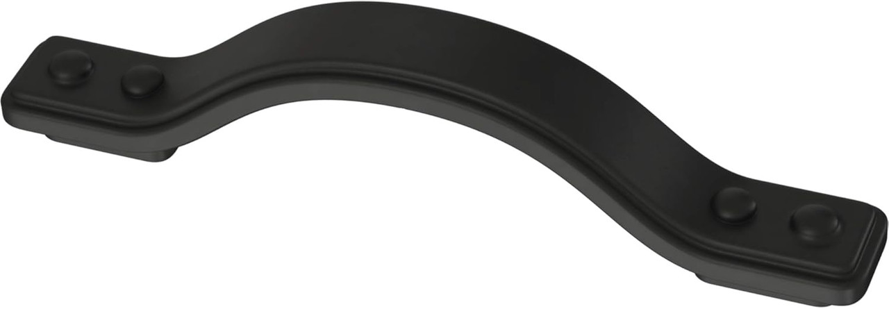 Liberty P32532K-FB 3" Double Rivet Matte Black Cabinet & Drawer Pull
