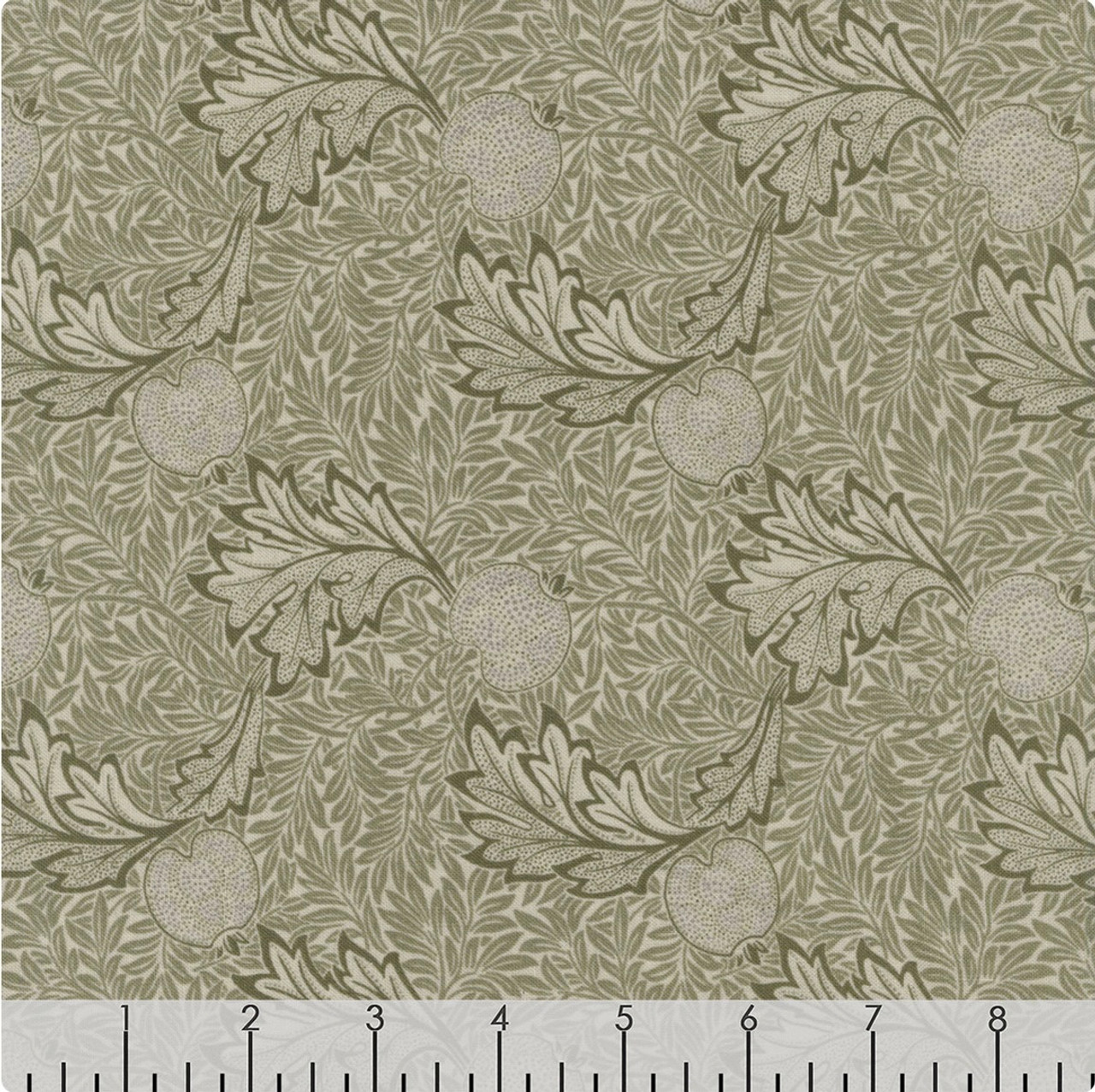 Free Spirit Morris & Co Granada Apple Green Cotton Fabric By The Yard