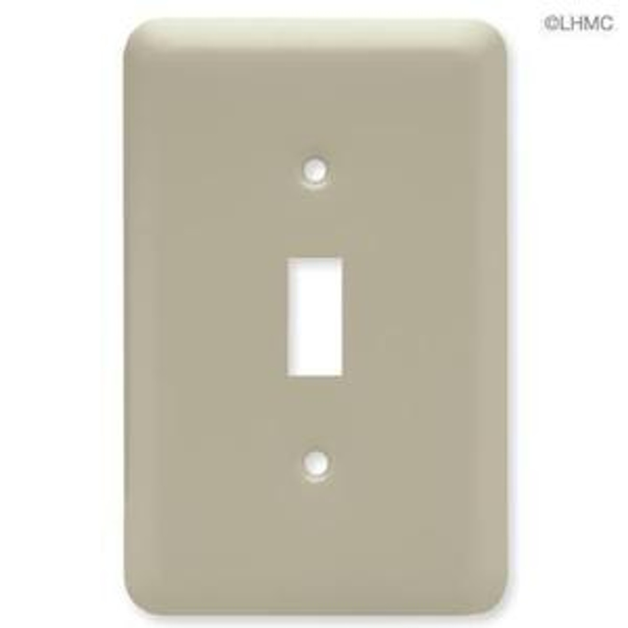 64344 Taupe Stamped Steel Single Switch Plate Cover