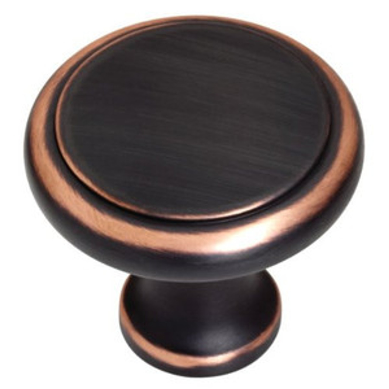 P19454C-VBC 1 3/4" Perimeter Bronze w/ Copper Cabinet Drawer Knob