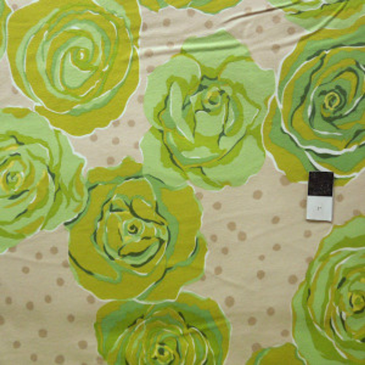Valori Wells FVW15 Urban Flannels Roses Green Flannel Fabric By Yd