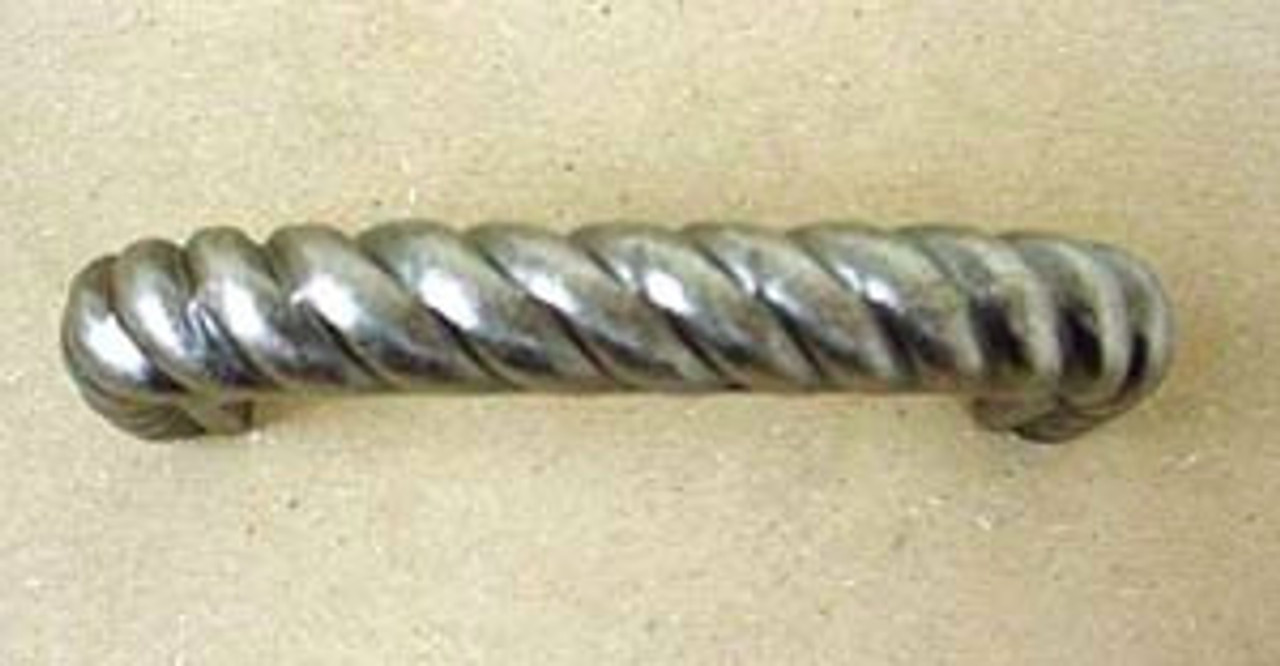 PBF096Y-AP 3" Antique Pewter Coastal Rope Drawer Pull