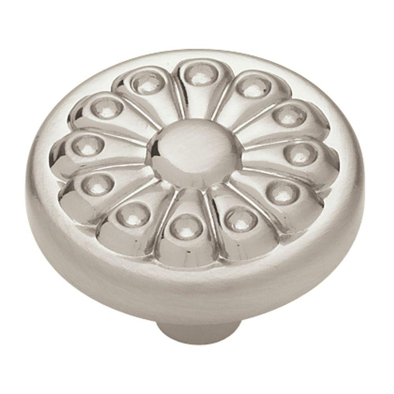 Liberty P40007C-STN Sterling Nickel Round Fan Design Cabinet Drawer Knob