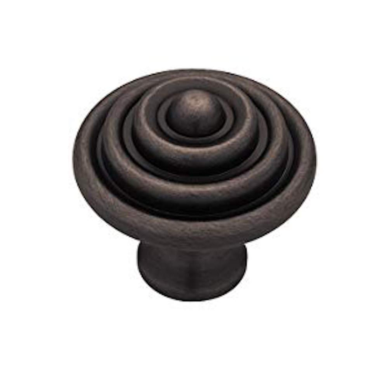 PBF528Y-VBR  1 1/2" Ring Dot Cabinet Drawer Knob Venetian Bronze