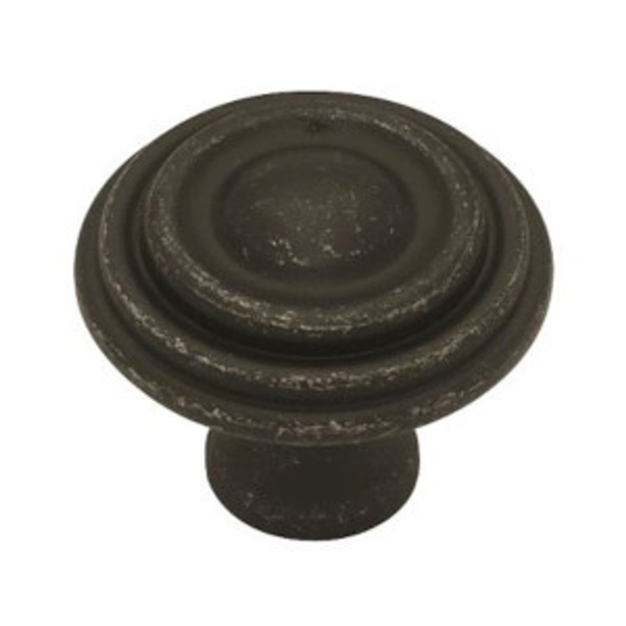 PBF524Y-PEW 1 1/2" Ringed Cabinet Drawer Knob Pewter