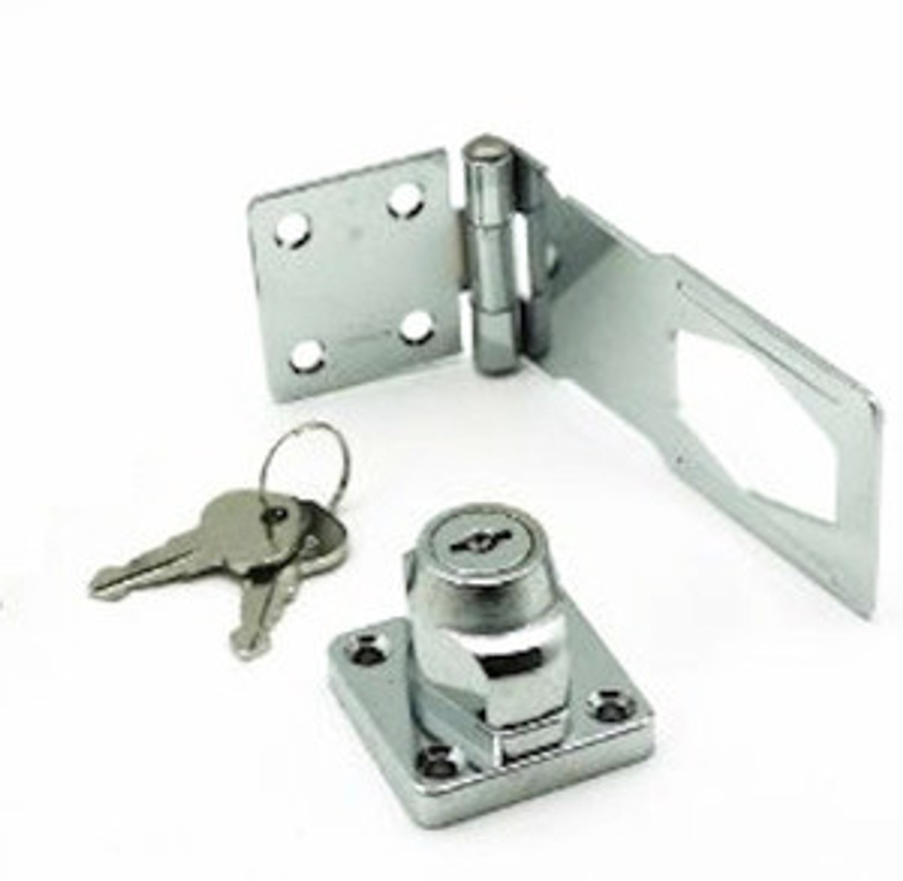 B5130 3 1/2" Keylocking Hasp  Zinc Plated