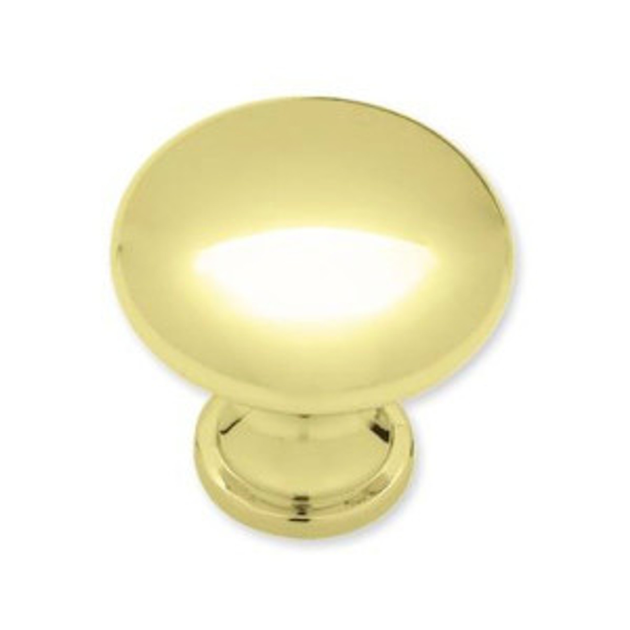 P50154-PB 1 1/4" Polished Brass Round Cabinet Drawer Knob