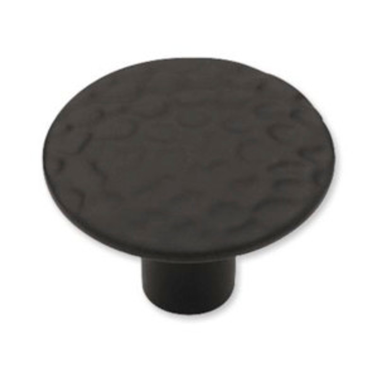 P94500C-BL Hammercraft Black 1 1/8"  Round Cabinet Drawer Knob