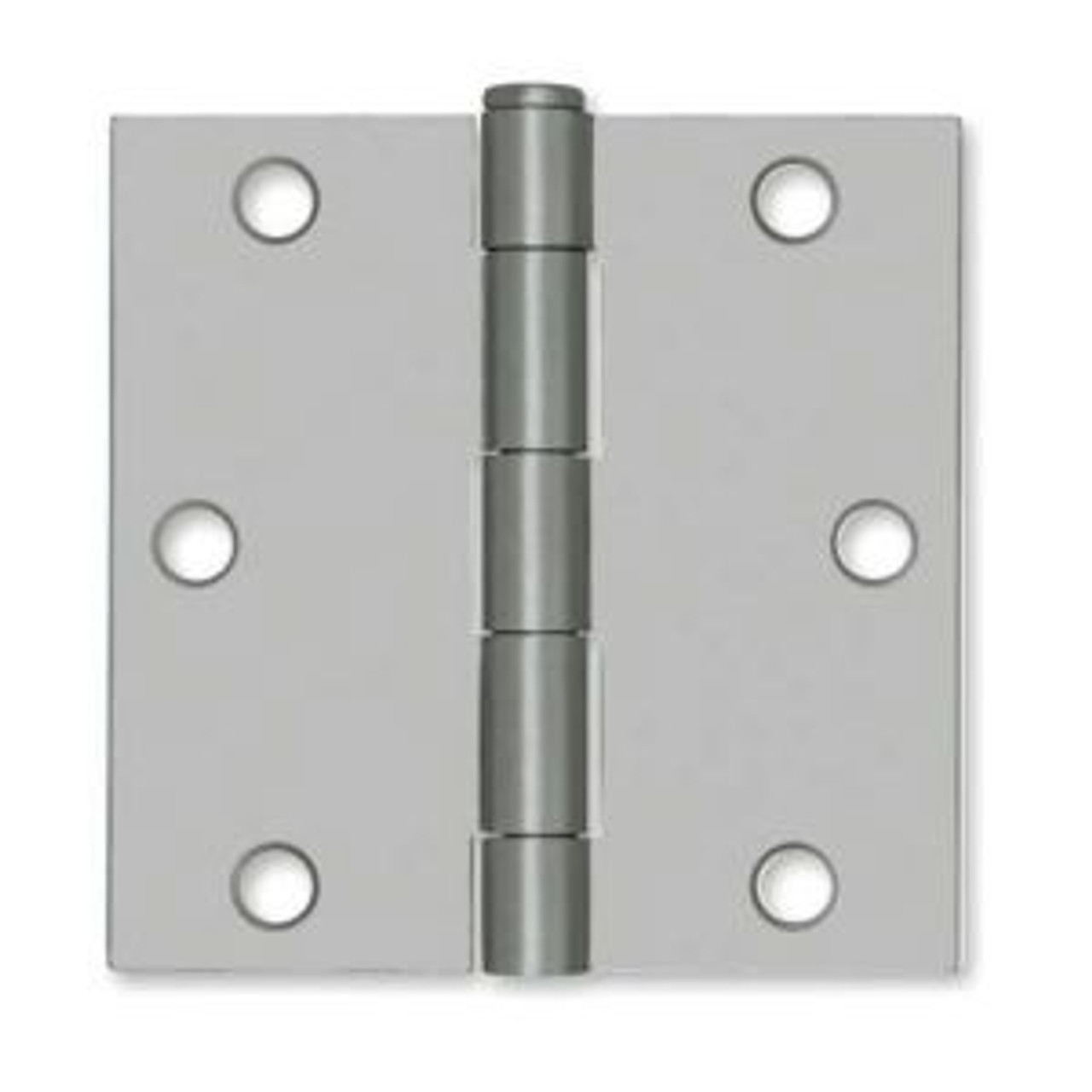 B1240  3 1/2" Square Corner Door Loose Pin HInge Zinc