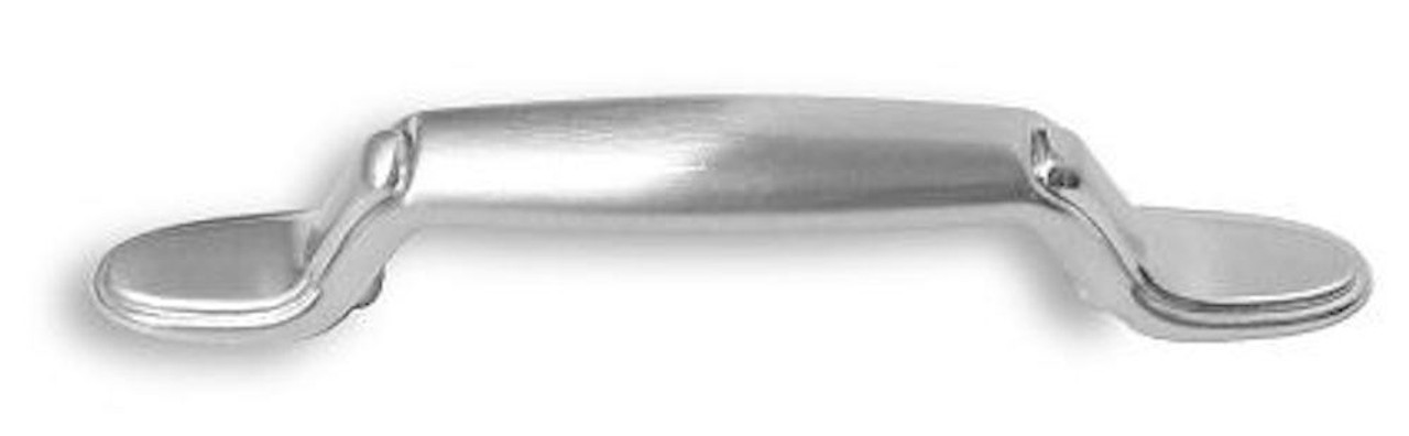 P50122L-STN Satin Nickel 3" Spoon Foot Drawer Cabinet Pull 10 Pack