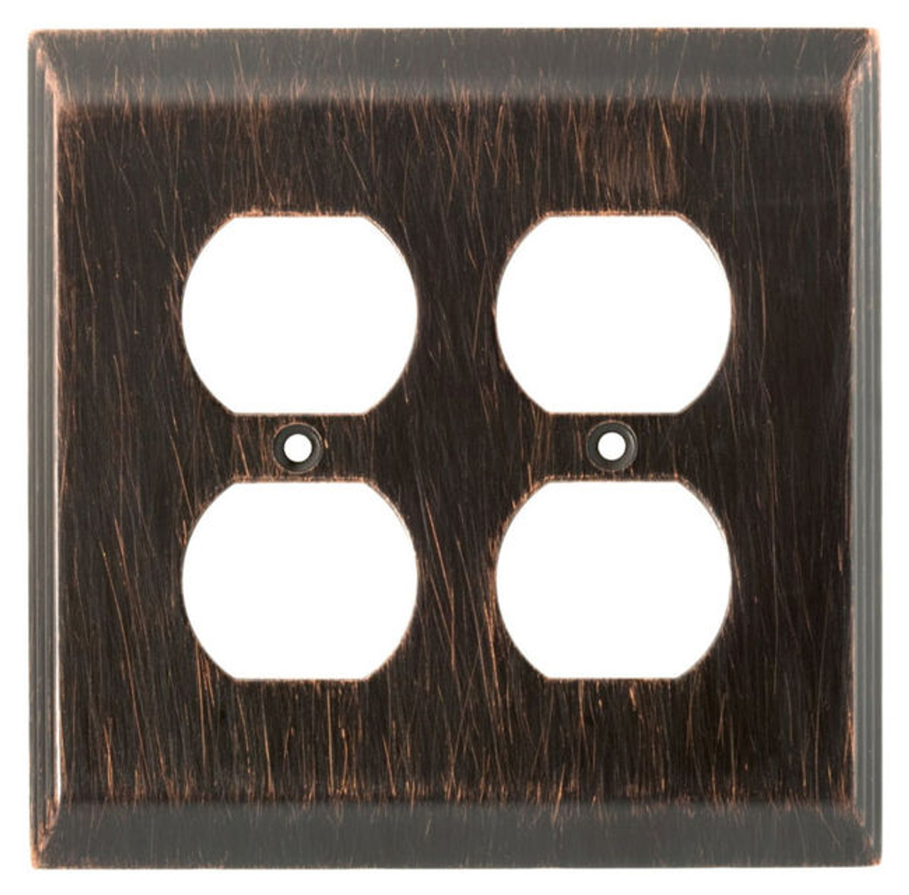 126389 Venetian Bronze Stately Double Duplex Cover Wall Plate