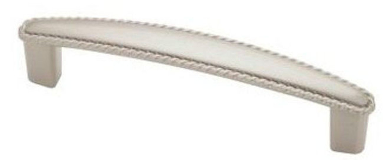 PN0402-SN 3 3/4" Satin Nickel Contempo Rope Edge Drawer Pull