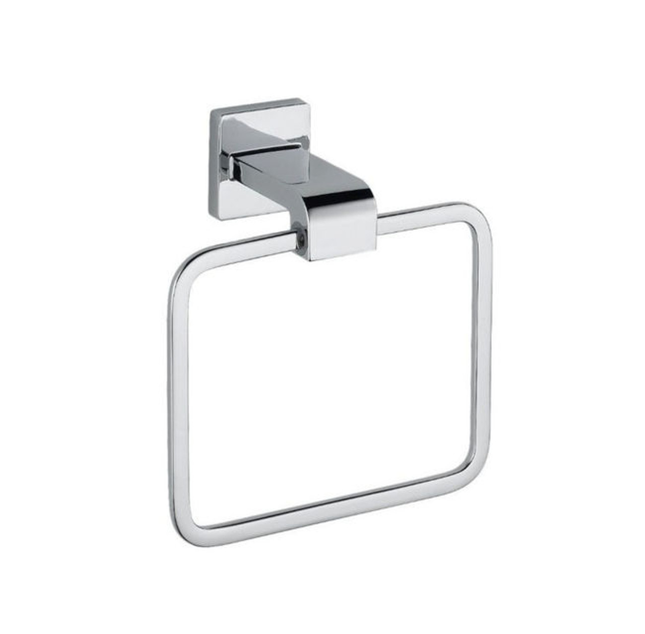 77546 Ara Bath Towel Ring Polished Chrome Finish