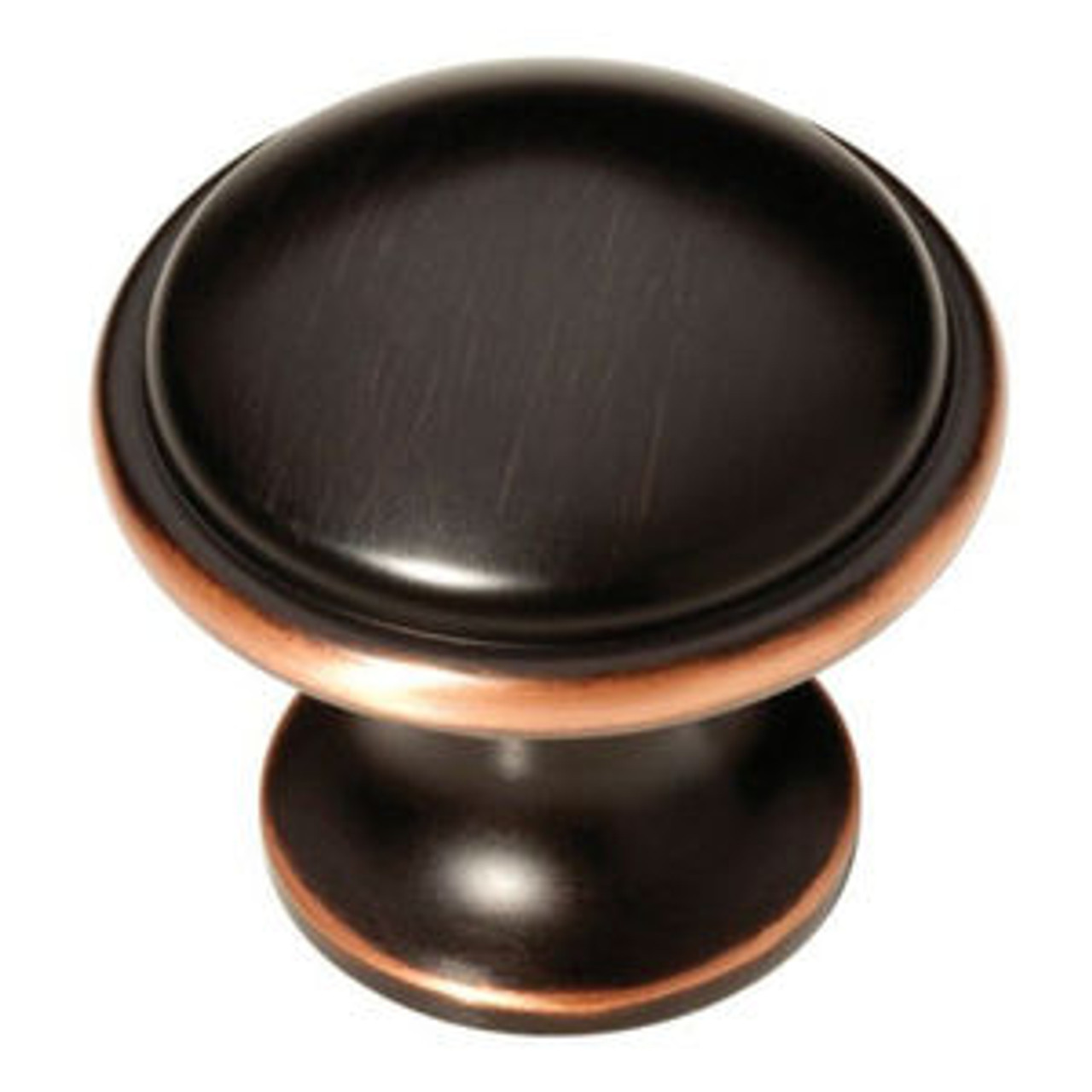 P19453C-VBC 1 3/4" Bronze w/ Copper Wide Base Round Cabinet Drawer Knob Pull