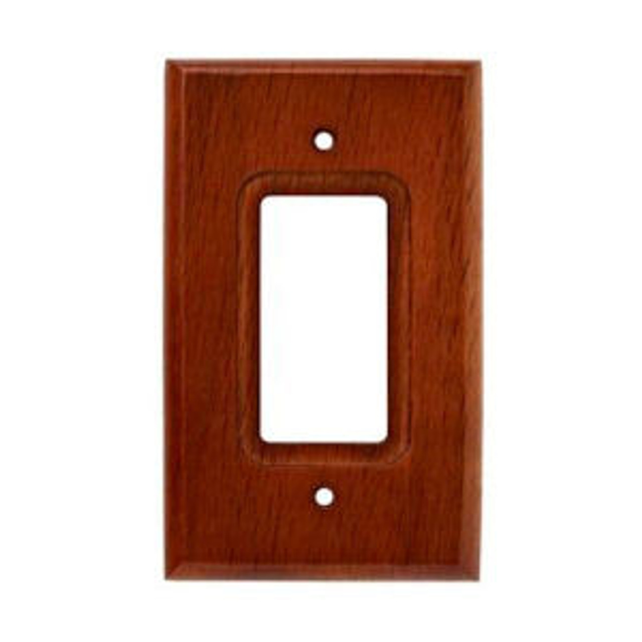 126425 Dk Oak Wood Single GFCI Outlet Cover Wall Plate