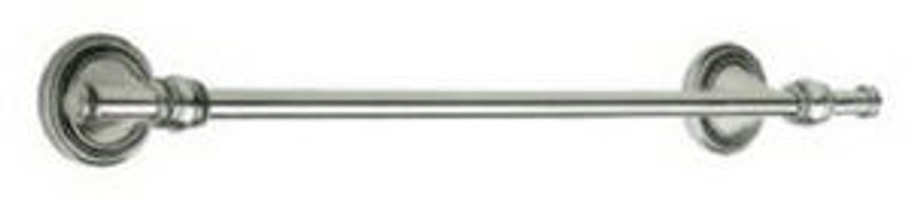 113593 Beaded 18" Towel Bar Bath Accessories Brushed Satin Pewter