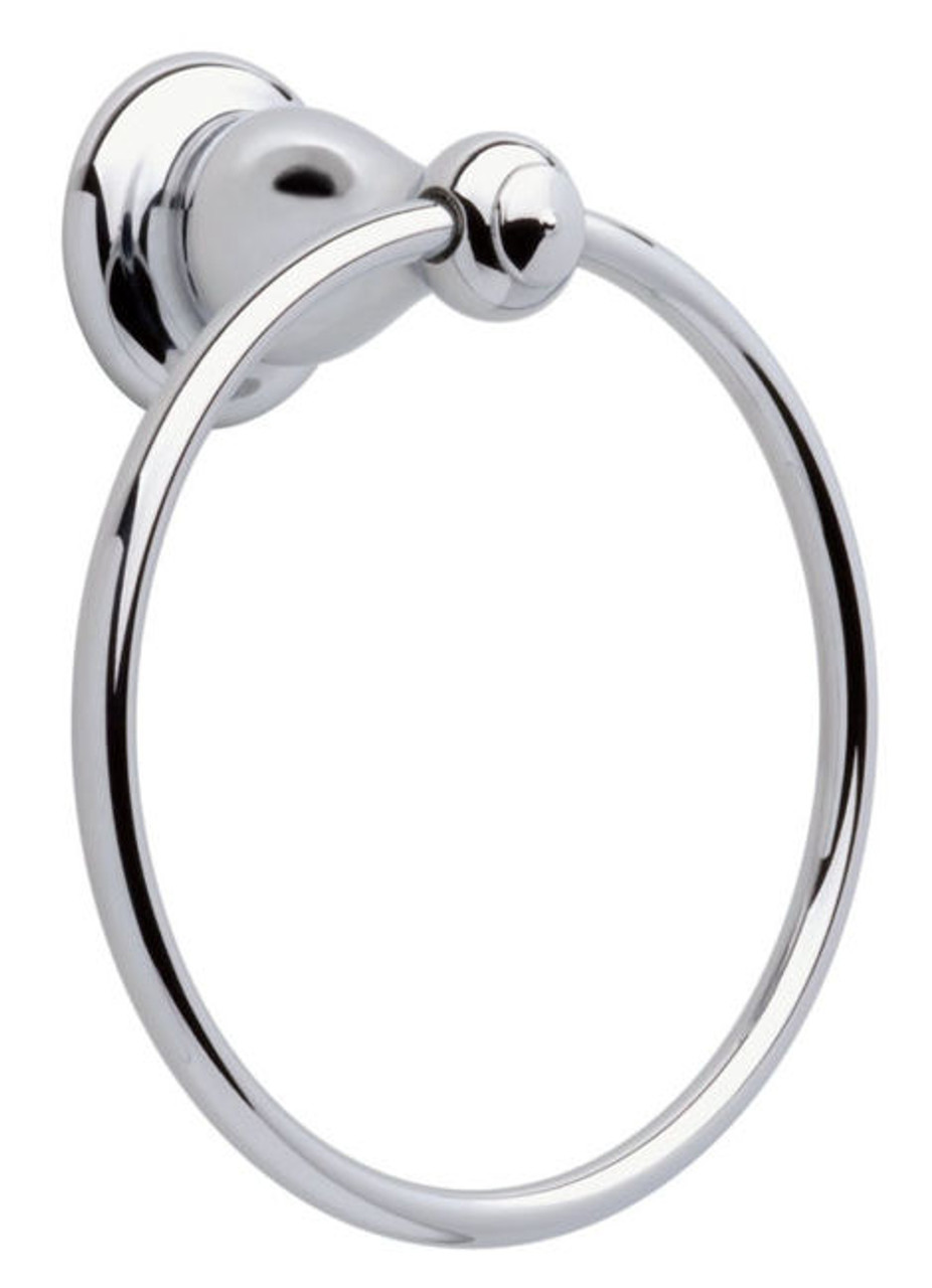 77846  Leland Bath Towel Ring Polished Chrome Finish