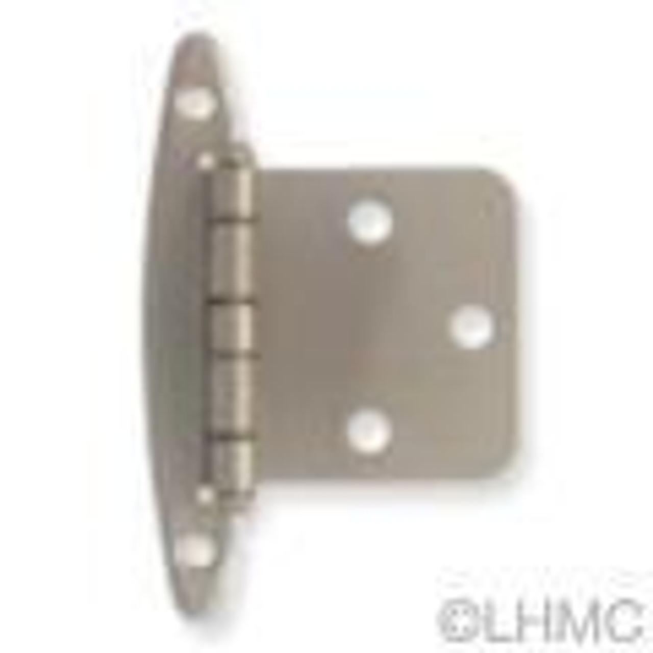 H01010C-SN  Satin Nickel Overlay HInge w/o Spring 2 Pack