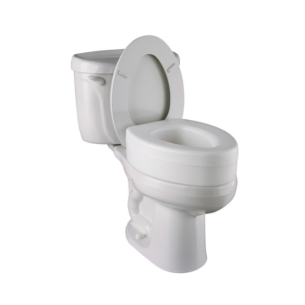 S1E571W Safety First Elevated Elongated Toilet Seat White