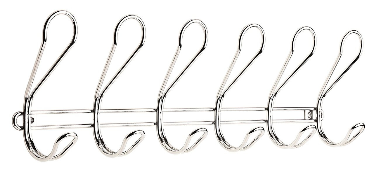 Franklin Brass DOLWLM6CHRR Dolen 6Hook Wall Mounted Coat & Hat Hook