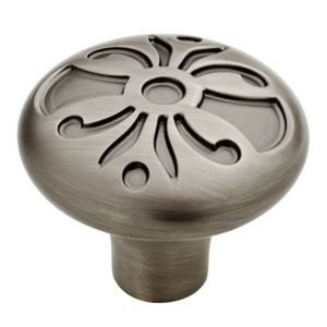 P28119-904 1 3/8" Heirloom Silver Augustine Cabinet Drawer Knob P28119-904 1 3/8" Heirloom Silver Augustine Cabinet Drawer Knob