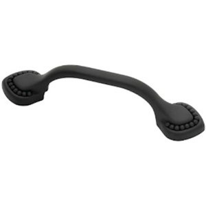 PBF809Y-FB 3" Double Beaded Cabinet Drawer Pull Flat Black PBF809Y-FB 3" Double Beaded Cabinet Drawer Pull Flat Black