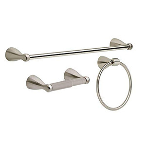 Delta Foundations FND63-SS Bath 3 Piece Set Stainless Steel Finish Delta Foundations FND63-SS Bath 3 Piece Set Stainless Steel Finish
