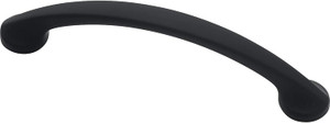 PN0312-FB Flat Black 3 3/4" Martini Cabinet Drawer Pull