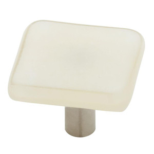 HomeGrown 142366 1" Handmade Fused Glass Vanilla Cabinet Drawer Knob HomeGrown 142366 1" Handmade Fused Glass Vanilla Cabinet Drawer Knob