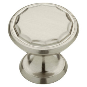 085-03-4005 1 1/4" Satin Nickel Scallop Cabinet Drawer Pull Knob 10 Pack 085-03-4005 1 1/4" Satin Nickel Scallop Cabinet Drawer Pull Knob 10 Pack
