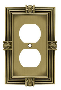 64472 Tumbled Antique Bronze Pineapple Single Duplex Outlet Cover Plate 64472 Tumbled Antique Bronze Pineapple Single Duplex Outlet Cover Plate