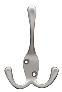 B42306J-SN Tri-Hook Robe Coat Hook Satin Nickel B42306J-SN Tri-Hook Robe Coat Hook Satin Nickel