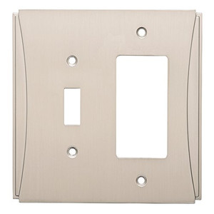 W32776SN Upton Satin Nickel Single Switch Single GFCI Decora Cover Plate W32776SN Upton Satin Nickel Single Switch Single GFCI Decora Cover Plate